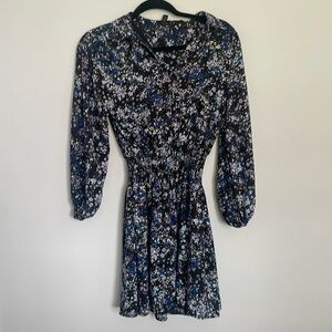 Aqua smocked waist dress